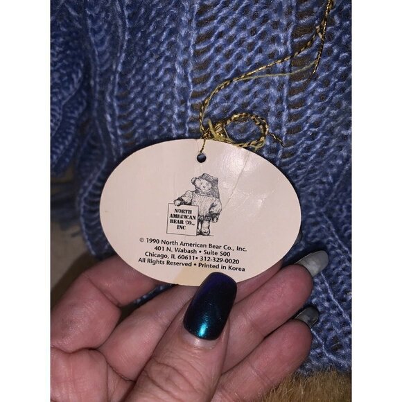 North American Bear Company (NABCO) "Nabby" Vintage Signature Bear 1990 - Picture 6 of 8